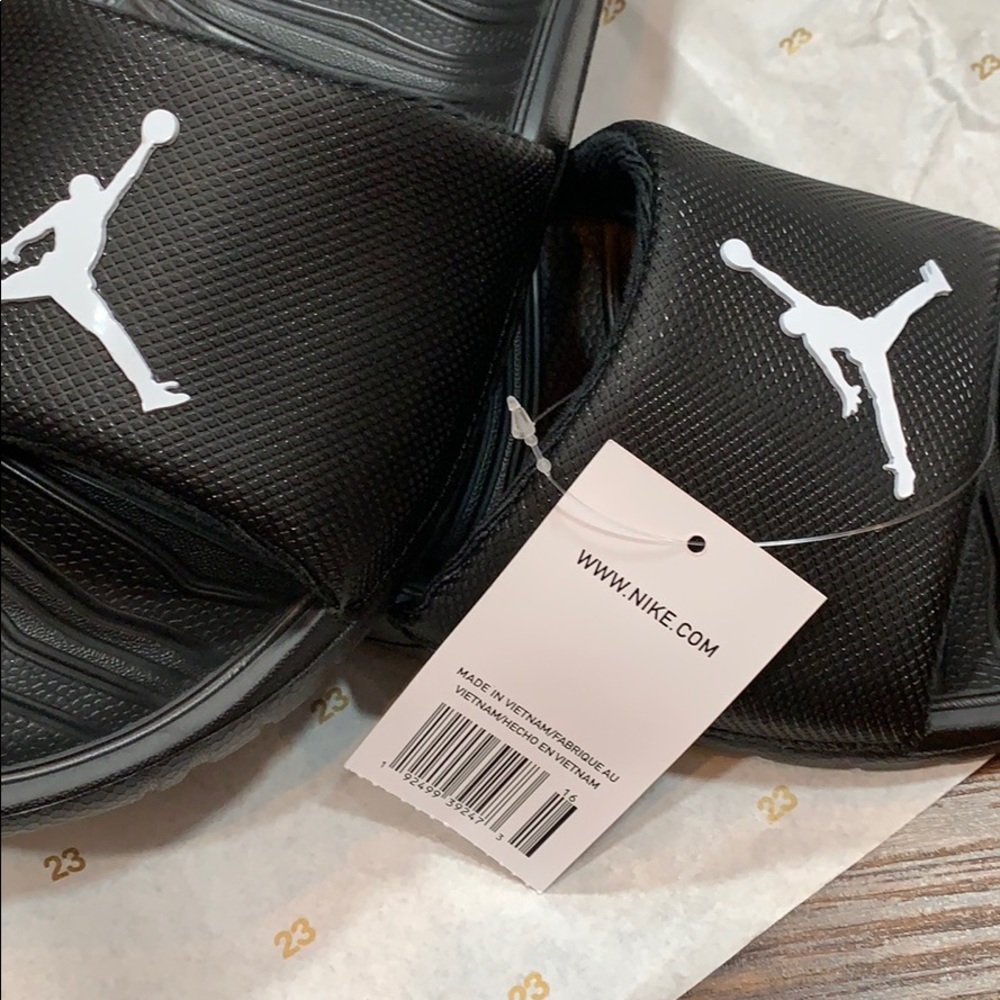 JORDAN BREAK SLIDE Black/White - Picture 15 of 16